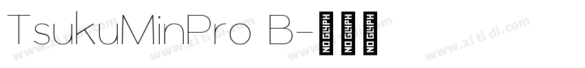 TsukuMinPro B字体转换